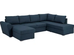 Stan Slaapbank, Hoek Rechts Met Chaise Longue Links, In Blauw.-Vente-unique Discount