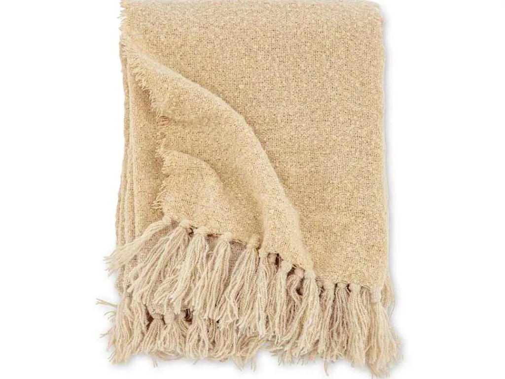 Stanly Plaid 170X130Cm Beige.-Venture Home Hot