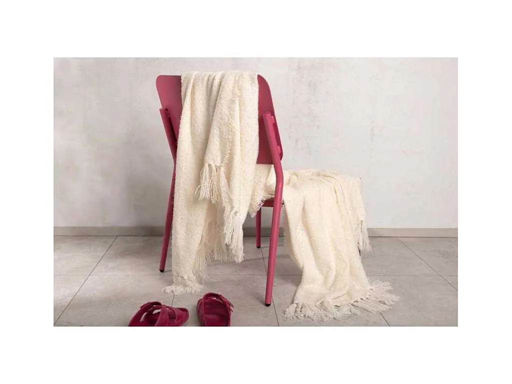 Stanly Plaid 170X130Cm Offwhite.-Venture Home New