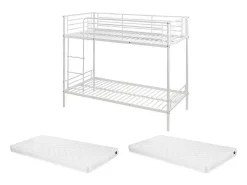 Stapelbed Duotis Ii - 2 X 90 X 190 Cm - Wit + Matras-Vente-unique Outlet