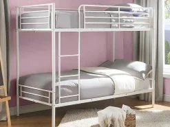 Stapelbed Duotis Ii - 2 X 90 X 190 Cm - Wit + Matras-Vente-unique Outlet