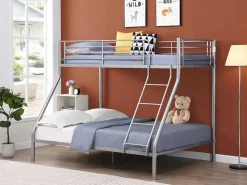 Stapelbed Elevatio Iii - 90/140 X 190 Cm - Metaal - Zilver-Vente-unique Clearance