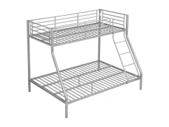 Stapelbed Elevatio Iii - 90/140 X 190 Cm - Metaal - Zilver-Vente-unique Clearance