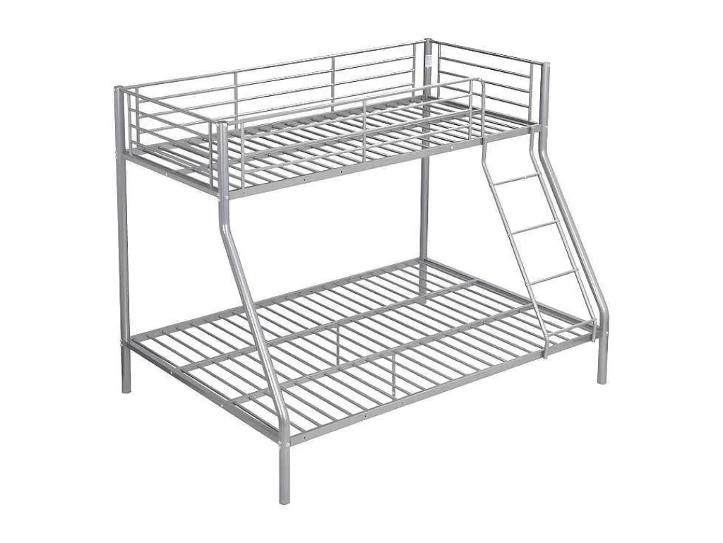 Stapelbed Elevatio Iii - 90/140 X 190 Cm - Metaal - Zilver-Vente-unique Clearance
