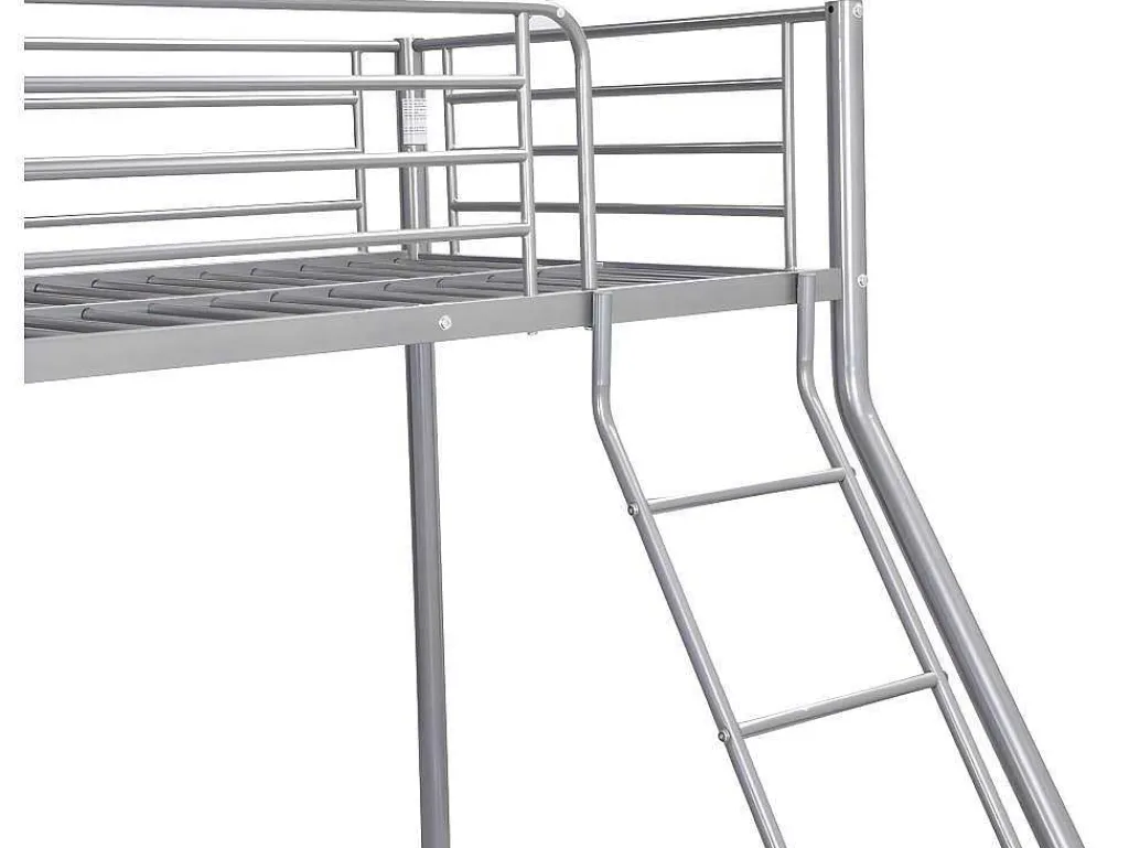 Stapelbed Elevatio Iii - 90/140 X 190 Cm - Metaal - Zilver-Vente-unique Clearance