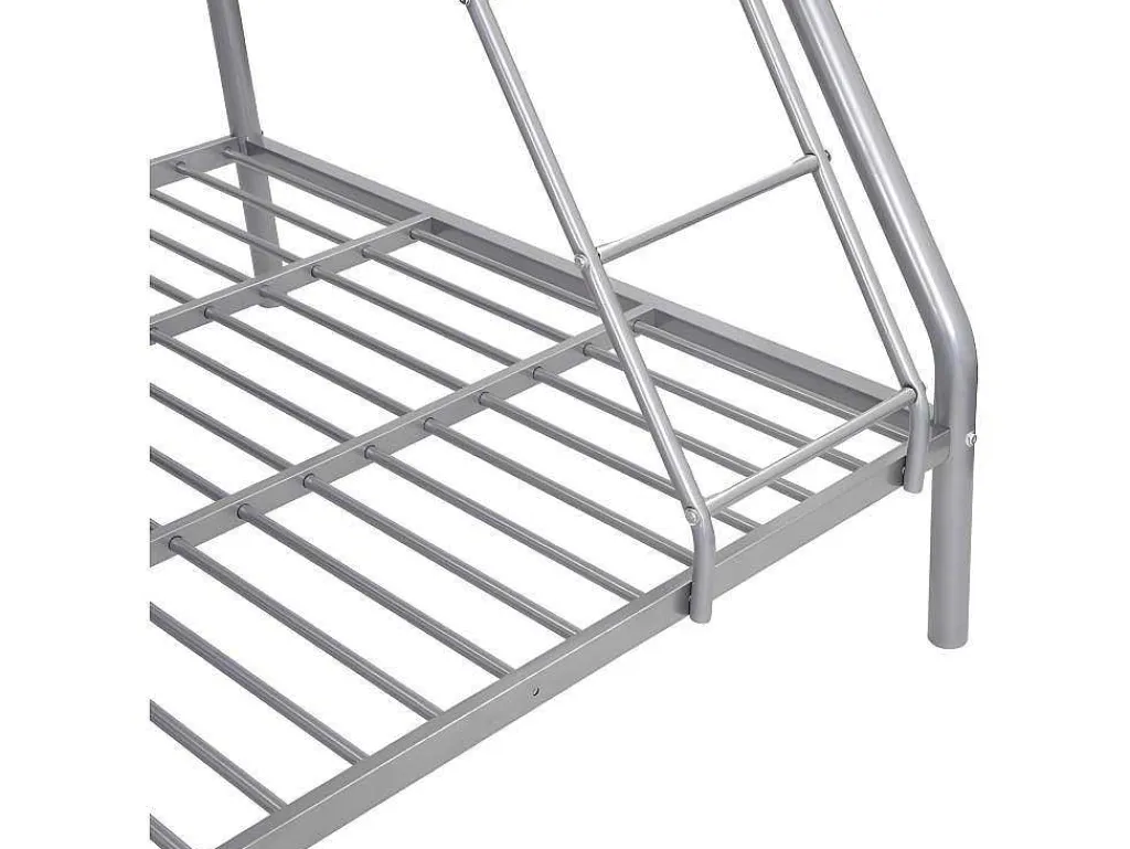 Stapelbed Elevatio Iii - 90/140 X 190 Cm - Metaal - Zilver-Vente-unique Clearance