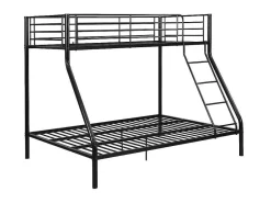 Stapelbed Elevatio Iv - 90 En 140 X 190 Cm - Staal - Zwart-Vente-unique Best