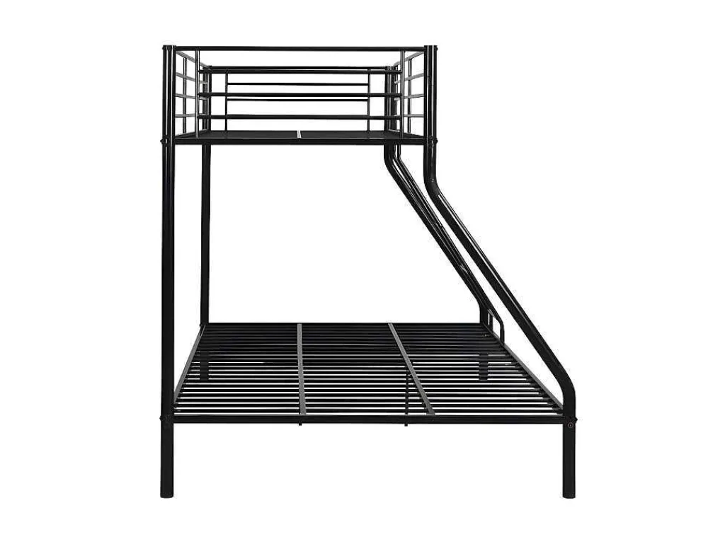 Stapelbed Elevatio Iv - 90 En 140 X 190 Cm - Staal - Zwart-Vente-unique Best