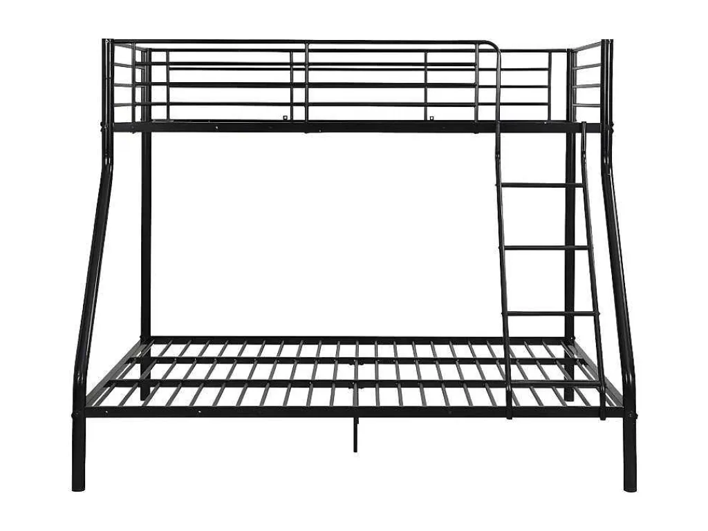 Stapelbed Elevatio Iv - 90 En 140 X 190 Cm - Staal - Zwart-Vente-unique Best