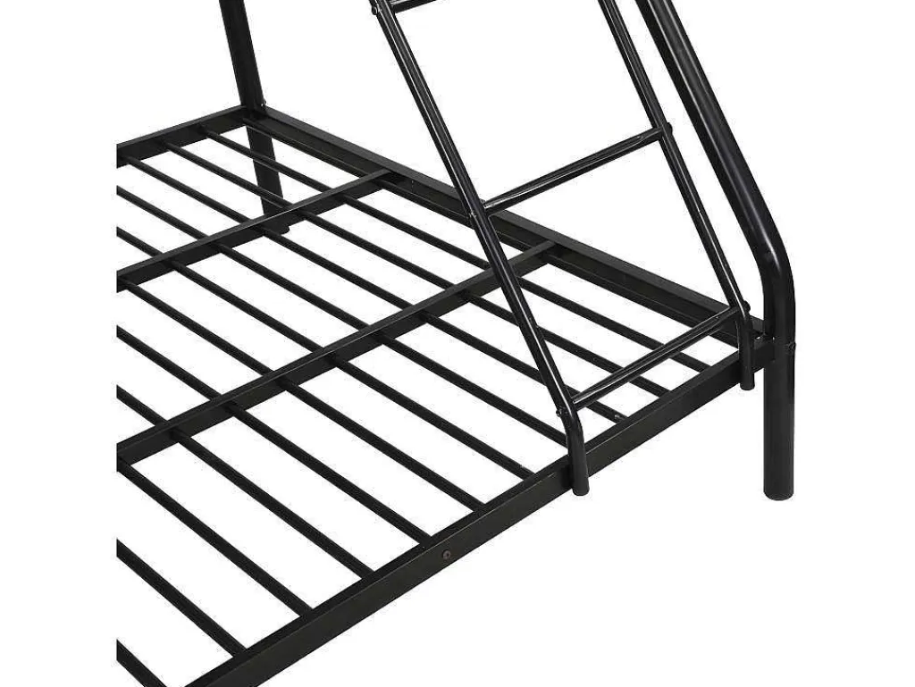 Stapelbed Elevatio Iv - 90 En 140 X 190 Cm - Staal - Zwart-Vente-unique Best