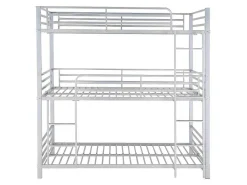Stapelbed Elouan - 3 X 90 X 190 Cm - Grijs-Vente-unique Sale