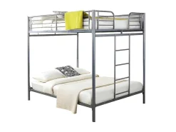 Stapelbed Gemini Ii - 2X140X190Cm - Zilver-Vente-unique Sale