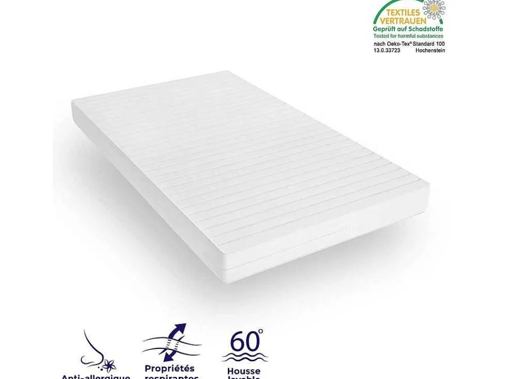 Stevig Ondersteunend Matras - Matras Met 7 Zones En Wasbare Hoes - 180X200 Cm-MISTER SANDMAN Outlet