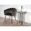 Stone Bijzettafel 40X40 Cm Glas Zwart Marmor Decor.-Furniture Fashion