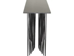 Stone Sidetable 37X130 Cm Glas Zwart Marmor Decor.-Furniture Fashion