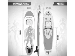 Sup Board Anubis 320 Cm - Zilver - Incl. Accessoires-Vente-unique Best