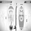 Sup Board Anubis 305 Cm - Zilver - Incl. Accessoires-Vente-unique Discount