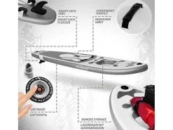 Sup Board Anubis 305 Cm - Zilver - Incl. Accessoires-Vente-unique Discount