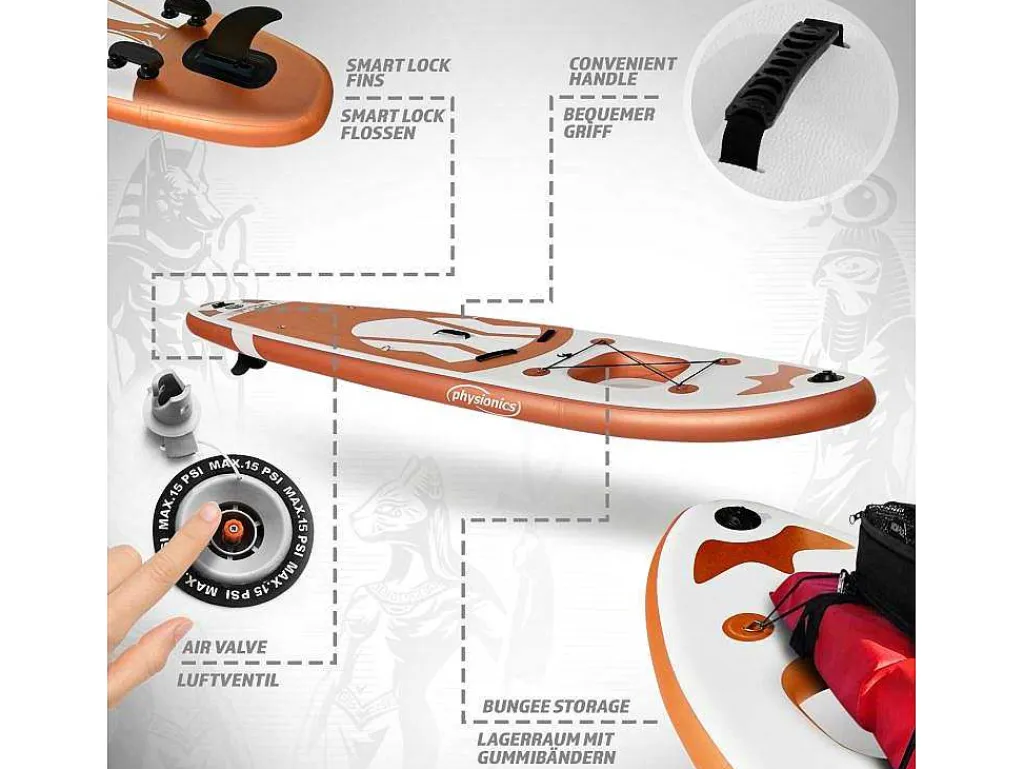 Sup Board Bastet 305 Cm - Rose Goud - Incl. Accessoires-Vente-unique New