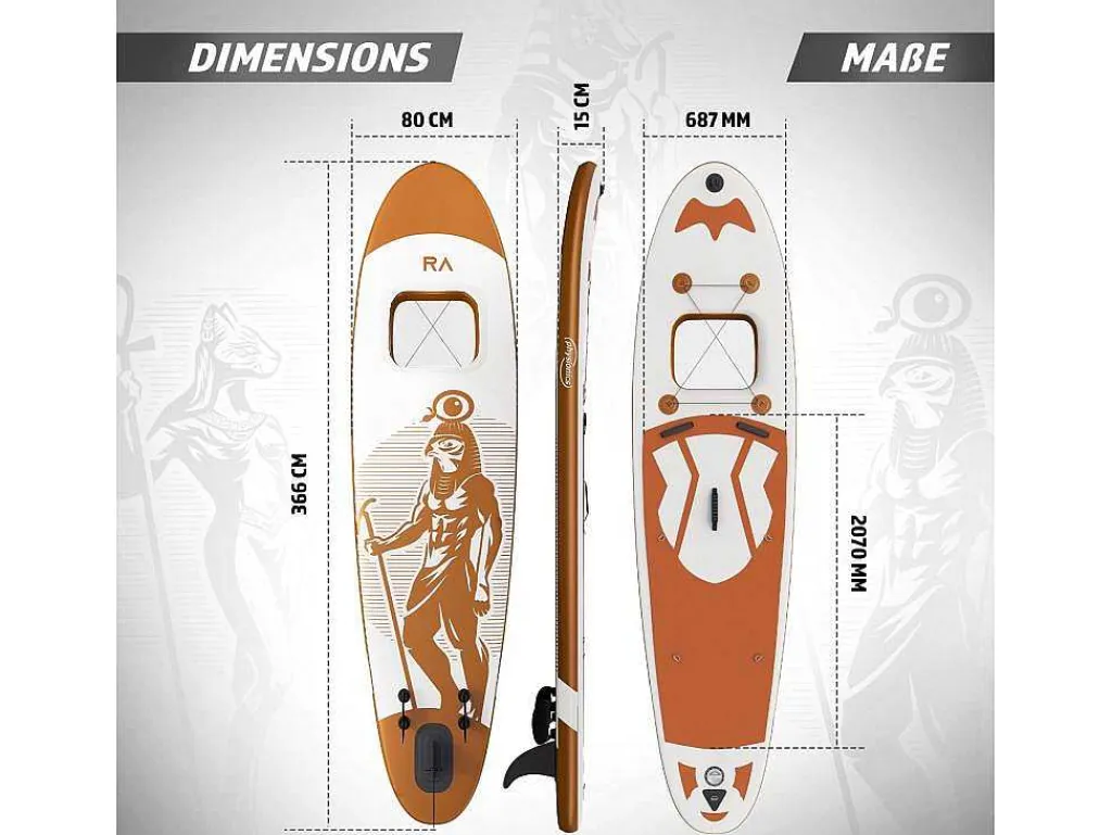 Sup Board Bastet 366 Cm - Rose Goud - Incl. Accessoires-Vente-unique Hot