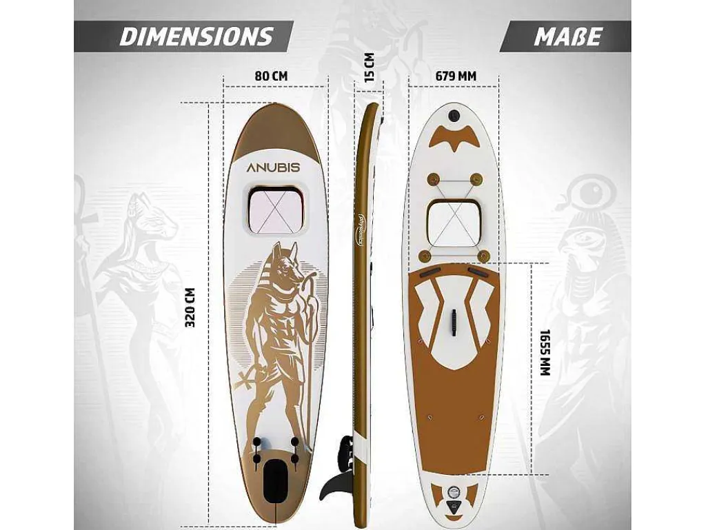 Sup Board Gold Ra 320 Cm - Goud - Incl. Accessoires-Vente-unique