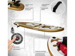 Sup Board Gold Ra 305 Cm - Goud - Incl. Accessoires-Vente-unique Online
