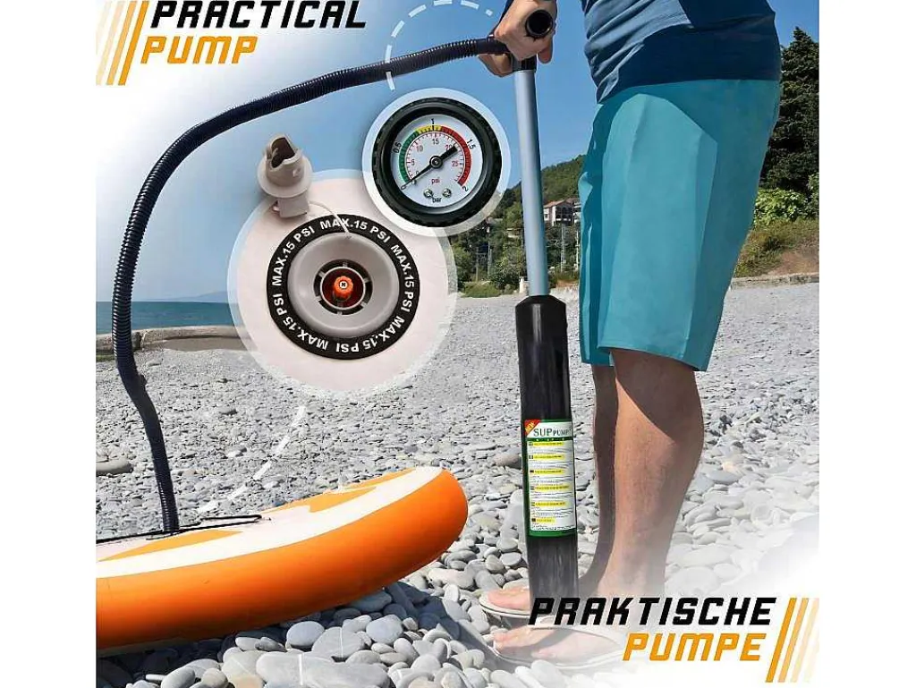 Sup Board Kraken 366 Cm - Oranje - Incl. Accessoires-Vente-unique Discount
