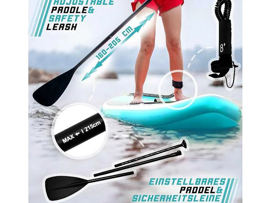 Sup Board Nymphe 366 Cm - Mintgroen - Incl. Accessoires-Vente-unique Clearance