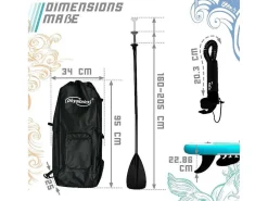 Sup Board Nymphe 366 Cm - Mintgroen - Incl. Accessoires-Vente-unique Clearance