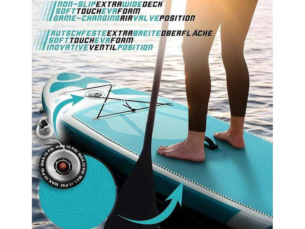 Sup Board Nymphe 366 Cm - Mintgroen - Incl. Accessoires-Vente-unique Clearance