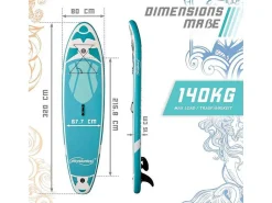 Sup Board Nymphe 320 Cm - Mintgroen - Incl. Accessoires-Vente-unique Discount