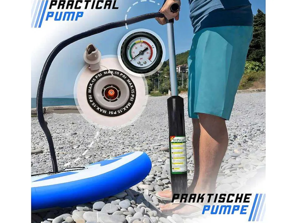 Sup Board Poseidon 320 Cm - Blauw - Incl. Accessoires-Vente-unique Online