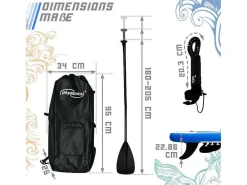 Sup Board Poseidon 305 Cm - Blauw - Incl. Accessoires-Vente-unique Discount