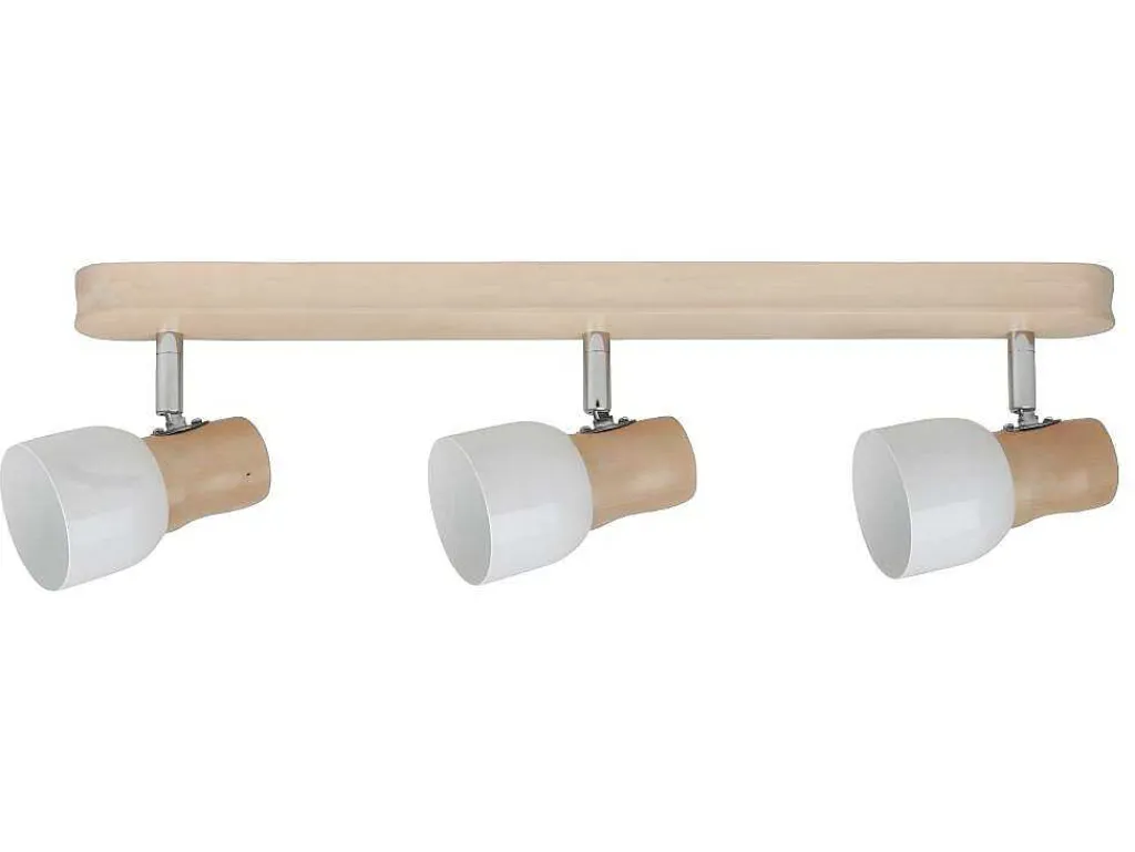 Svantje Plafondlamp, Eik, Chroom, Wit, 50X15X15 Cm,-EPIKASA Discount