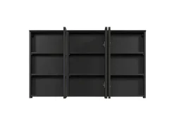 Synnax Spiegelkast 3 Spiegel Deuren Grijs.-Vente-unique Discount