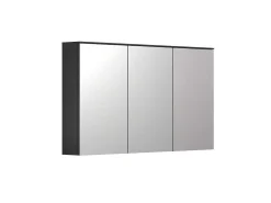 Synnax Spiegelkast 3 Spiegel Deuren Grijs.-Vente-unique Discount