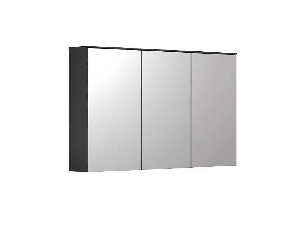 Synnax Spiegelkast 3 Spiegel Deuren Grijs.-Vente-unique Discount