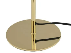 Tafellamp Met Champignonvorm En Vintage-Look Met Messingeffect - D 20 Cm X H 30 Cm - Goudkleurig - Ontario-OZAIA
