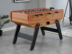 Tafelvoetbal Met Muntautomaat Henry Van Mdf - L153 X B77,6 X H96 Cm - Eikenkleur-Vente-unique Online