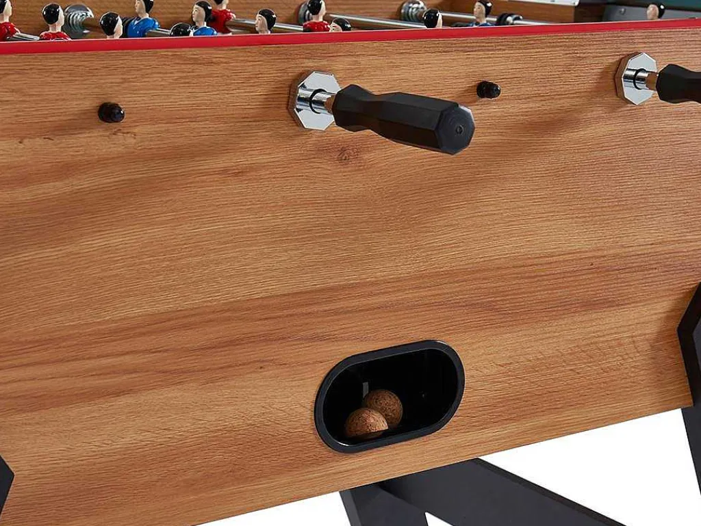 Tafelvoetbal Paulo Van Mdf - L153 X B77,6 X H96 Cm - Eiken-Vente-unique Outlet