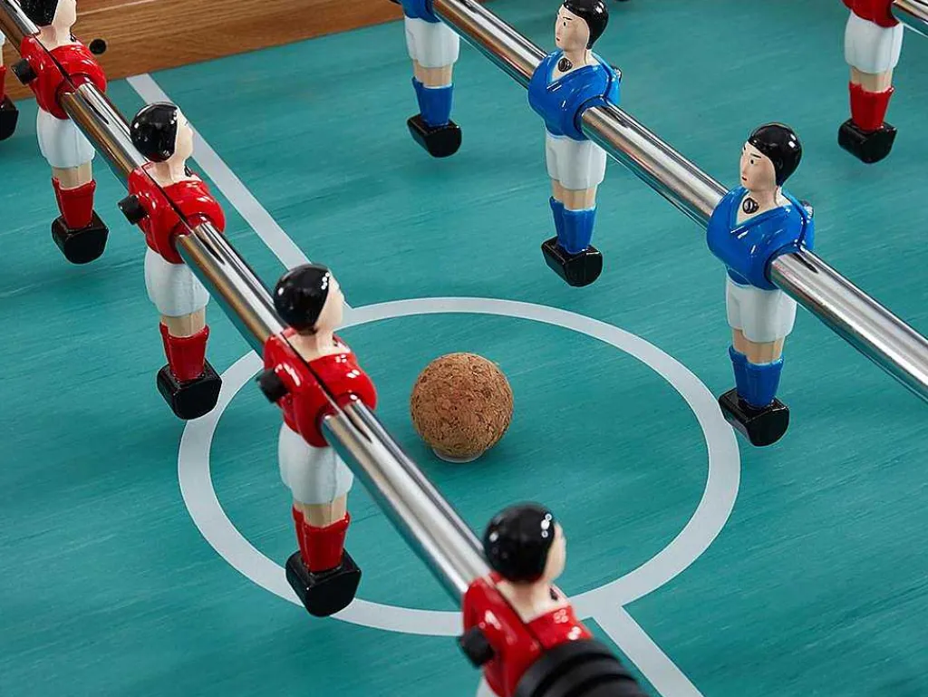 Tafelvoetbal Paulo Van Mdf - L153 X B77,6 X H96 Cm - Eiken-Vente-unique Outlet