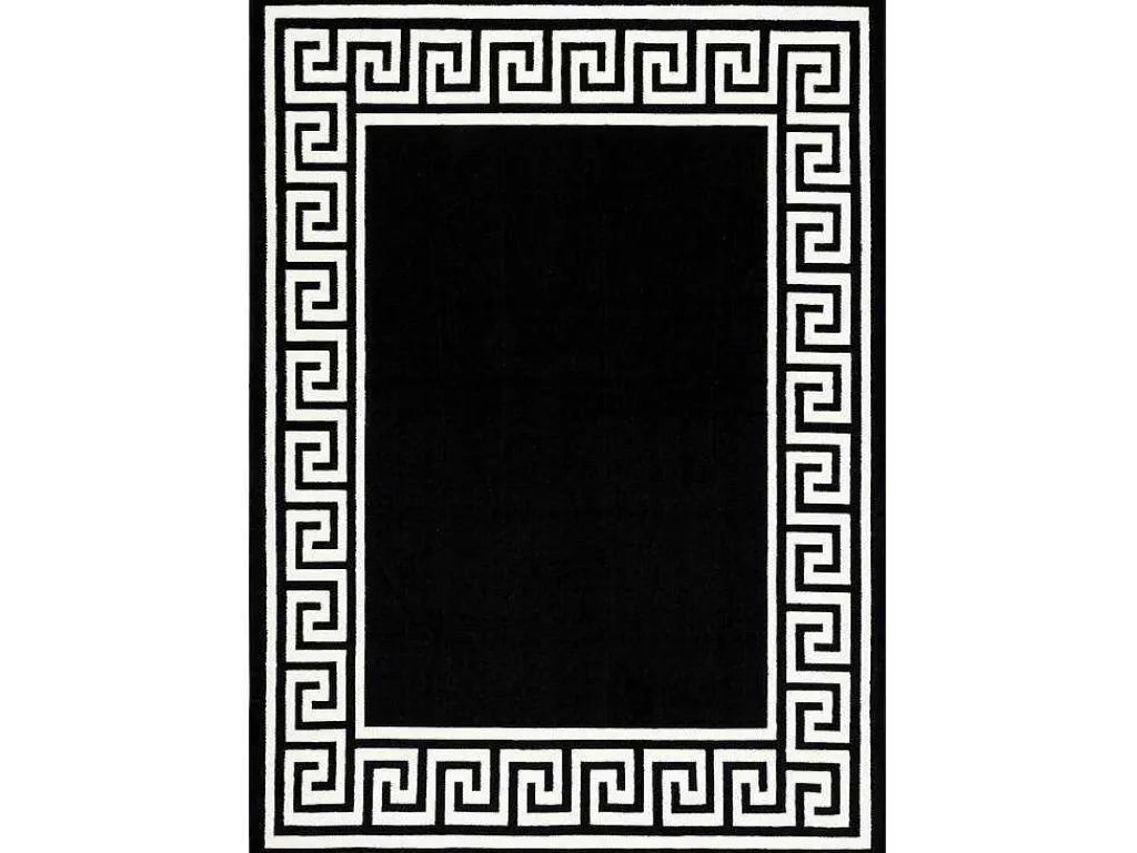 Tapijt Bcf Morad Grek Grieks - Zwart 140X200 Cm-RugsX New