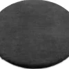 Tapijt Bunny Rond Anthracytkleuring Imitatie Konijnenvacht Cercle 140 Cm-RugsX Hot