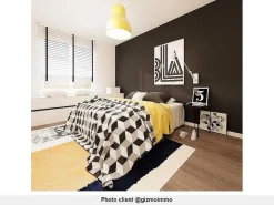 Tapijt Camden - Polyester - 160 X 230 Cm - Mosterdkleur, Marineblauw, Grijs-OZAIA