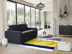 Tapijt Camden - Polyester - 120 X 170 Cm - Mosterdkleur, Marineblauw, Grijs-OZAIA Best