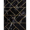 Tapijt Emerald Exclusief 2000 Glamour, Stijlvol Geometrisch, Marmer Zw 120X170 Cm-RugsX Hot