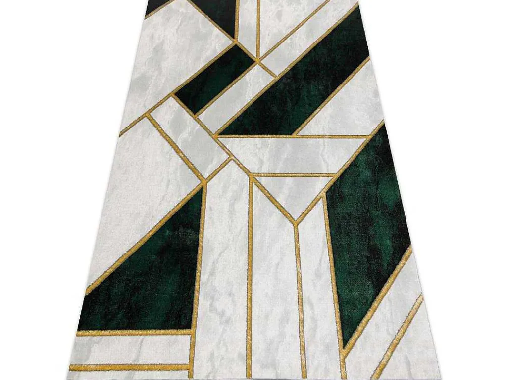 Tapijt Emerald Exclusief 1015 Glamour, Stijlvol Marmer, Geometrisch Fl 120X170 Cm-RugsX Outlet