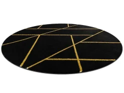 Tapijt Emerald Exclusief 1012 Cirkel - Glamour, Stijlvol Marmer, Geome Cercle 120 Cm-RugsX Best