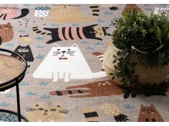Tapijt Fun Kittens Voor Kinderen, Katten Beige 200X290 Cm-RugsX Discount