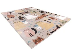 Tapijt Fun Kittens Voor Kinderen, Katten Beige 200X290 Cm-RugsX Discount